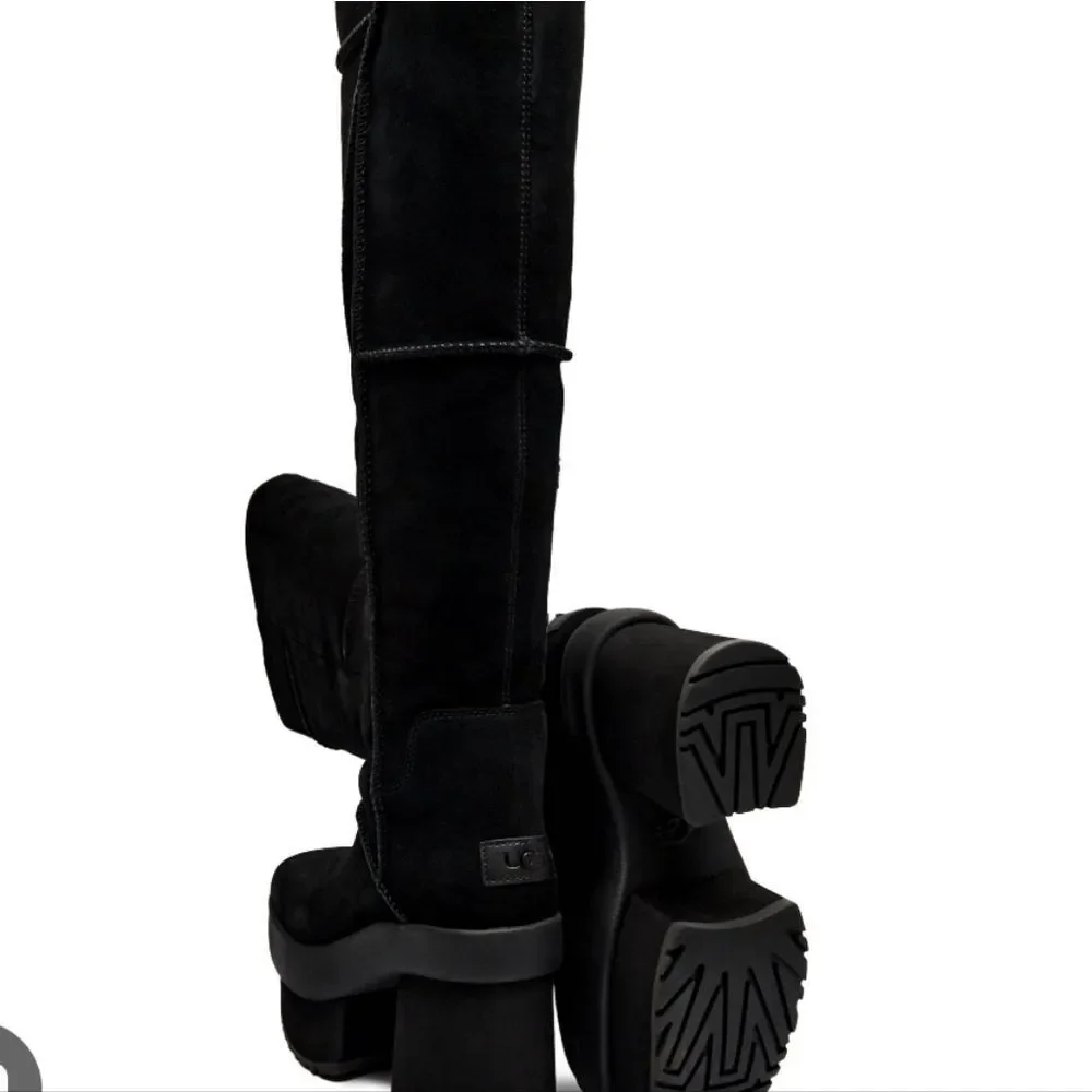 Ugg New Heights Platform XTra Boots- Black‎